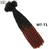22" Dreadlocks Crochet Hair Braids | Ombre Synthetic Extensions | Reggae & Hip Hop Style