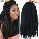 18 Inch Marley Hair for Braids | Afro Kinky Ombre | 30 Strands per Pack