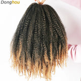 18 Inch Marley Hair for Braids | Afro Kinky Ombre | 30 Strands per Pack