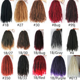 18 Inch Marley Hair for Braids | Afro Kinky Ombre | 30 Strands per Pack