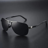 Top Quality Square Retro Photochromic Aluminum Sunglasses Men Polarized Driving Women Sun Glasses For Men Brown Oculos de sol