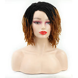 10" Braided Bob Wig | Afro Dreadlock Wig | Curly Ends | Synthetic Crochet Wig | Cosplay