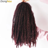 18 Inch Marley Hair for Braids | Afro Kinky Ombre | 30 Strands per Pack