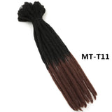 22" Dreadlocks Crochet Hair Braids | Ombre Synthetic Extensions | Reggae & Hip Hop Style