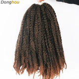 18 Inch Marley Hair for Braids | Afro Kinky Ombre | 30 Strands per Pack