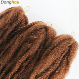 18 Inch Marley Hair for Braids | Afro Kinky Ombre | 30 Strands per Pack