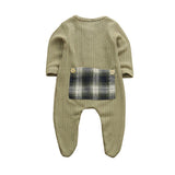 Newborn Baby Boy Girl Long Sleeve  Cotton Romper Jumpsuit Playsuit One Pieces Baby Clothes 0-9M In Famous Holidays Pajamas Style