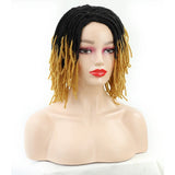 10" Braided Bob Wig | Afro Dreadlock Wig | Curly Ends | Synthetic Crochet Wig | Cosplay