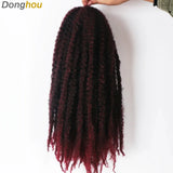 18 Inch Marley Hair for Braids | Afro Kinky Ombre | 30 Strands per Pack