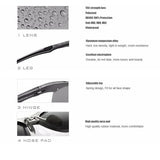 VEITHDIA Brand Designer Men's Sunglasses Aluminum Magnesium Polarized UV400 Sun Glasses Cycling Sports Male Outdoor Eyewear 6592