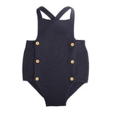 Baby Girl Knitted Clothes Rompers Jumpsuit Cotton Infant Baby Girl Romper In Retro Style For Girls