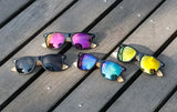 Ralferty Retro Wood Sunglasses Men Bamboo Sunglass Women Brand Sport Goggle Mirror UV400 Sun Glasses Male Shades lunette oculos