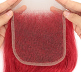 Rebecca Oxblood Red Body Wave Bundles with Closure | 3 Brazilian Remy Human Hair Weave & Closure Set