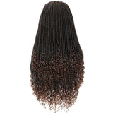 Long 22" Goddess Locs Headband Wig | Curly Ends | Soft Faux Locs | Synthetic Braids | For Women