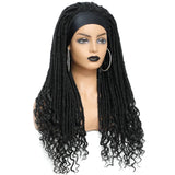 Long 22" Goddess Locs Headband Wig | Curly Ends | Soft Faux Locs | Synthetic Braids | For Women