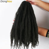 18 Inch Marley Hair for Braids | Afro Kinky Ombre | 30 Strands per Pack
