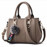 Yogodlns Embroidery Messenger Bag for Women Leather Satchel - Embroidered Design