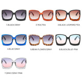 Fashion Oversized Women Square Big Frame Graduent Woman and Lady Sunglasses Brand Designer with  UV400 Protection gafas de sol mujer