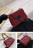 Rivet Chain Small Crossbody Bag for Women | 2022 Luxury Shoulder Messenger Bag (Trendy Lady Handbag with Flap Cover)