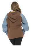 Denim Sweater Hoodie