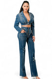 Cool Chick Denim Pant Set