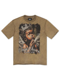 YRBZ Saints & Sinners Cropped Tee - Olive
