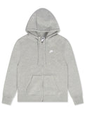 Nike Mens Full Zip Fleece Hoodie - Grey