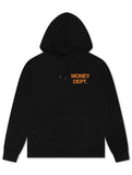 Money Dept. Print Hoodie - Black/Orange