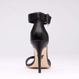 Michaela V Chapman Black Leather Heels