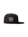 New Era 5950 Dodgers 40th Anniversary Patch Hat - Charcoal