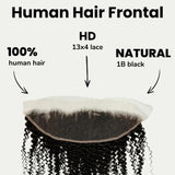 Jerry Curl 13x4 HD Lace Human Hair Frontal