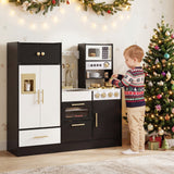 Kids Play Kitchen with Realistic Lights Sounds