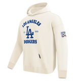 Pro Standard Dodgers First Team Pullover Hoodie - Eggshell
