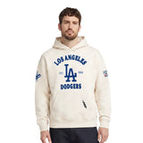Pro Standard Dodgers First Team Pullover Hoodie - Eggshell