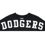 Pro Standard Womens LA Dodgers Wingspan Boxy Tee  - Black