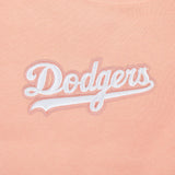 Pro Standard Womens LA Dodgers Cropped Wingspan Crewneck - Guava