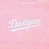Pro Standard Womens LA Dodgers Cropped Wingspan Crewneck - Pink