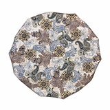 Mocha Paisley Satin Lined Bonnet