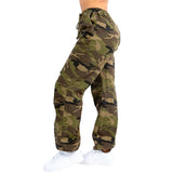 Camouflage Loose Fit Drawstring Joggers