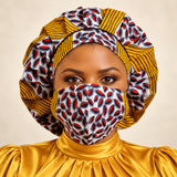 Duma Mbili Kente African Print Bonnets