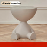 Bear Side Table with Storage – Modern Animal Shaped Nightstand End Table for Bedroom Living Room Patio