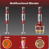 5-in-1 Handheld Stick Blender Immersion Mixer Whisk Chopper Kitchen Set