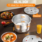 10QT Aluminum Pressure Cooker Canner w/ Rack Gas Induction Compatible