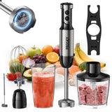 5-in-1 Handheld Stick Blender Immersion Mixer Whisk Chopper Kitchen Set