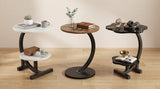 Modern Side Table – Round, C-Shape & Petal Designs | Sofa End Table with Metal