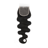 Malaysian Body Wave 4x4 Transparent Lace Human Hair Closure