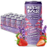 Mushroom D-Stress Drink 12 Pack - Strawberry Lavender
