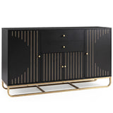 Modern Buffet Sideboard Cabinet with 2 Drawers & Adjustable Shelves