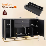 Modern Buffet Sideboard Cabinet with 2 Drawers & Adjustable Shelves