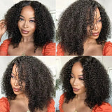 Mongolian Kinky Curly Human Hair Wig | 13x4 Lace Front or 4x4 Closure